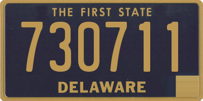 DE license plate 730711