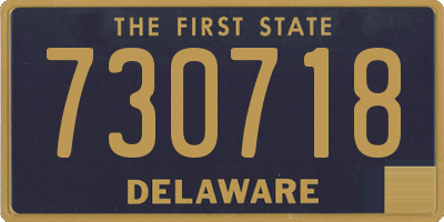 DE license plate 730718