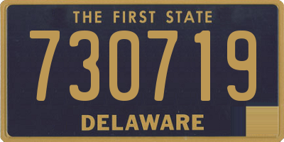DE license plate 730719