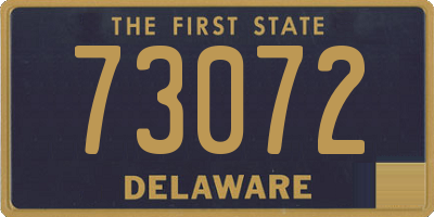 DE license plate 73072