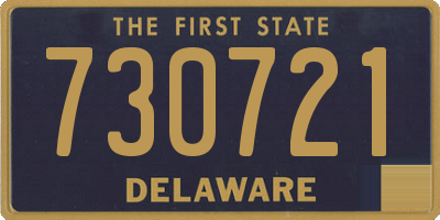 DE license plate 730721
