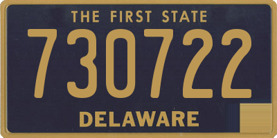 DE license plate 730722