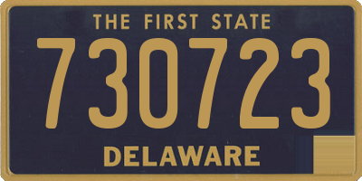 DE license plate 730723