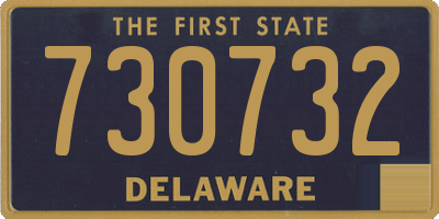 DE license plate 730732
