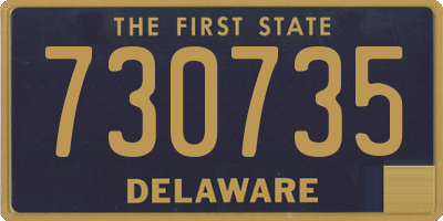 DE license plate 730735