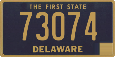 DE license plate 73074