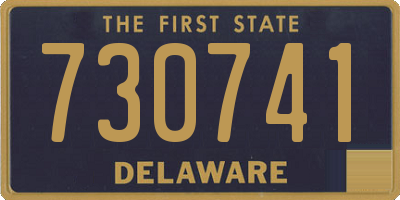 DE license plate 730741