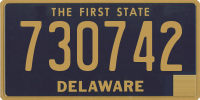 DE license plate 730742