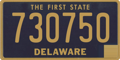 DE license plate 730750