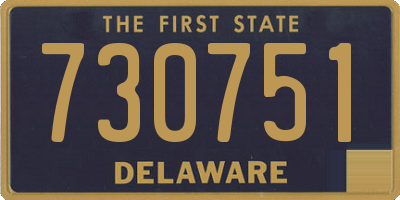 DE license plate 730751