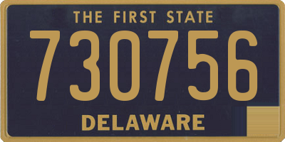 DE license plate 730756