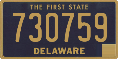 DE license plate 730759
