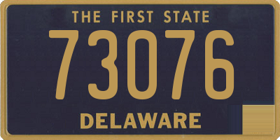 DE license plate 73076