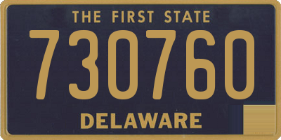 DE license plate 730760