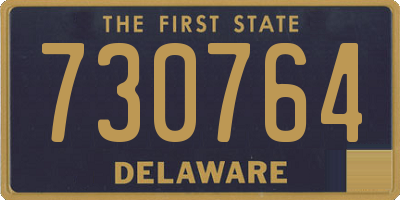 DE license plate 730764