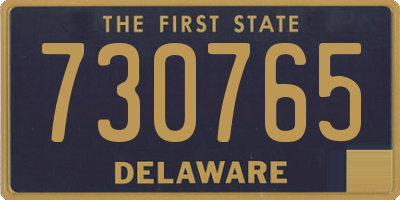 DE license plate 730765