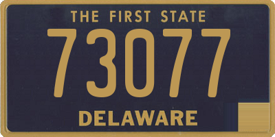 DE license plate 73077