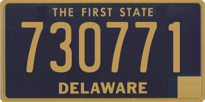 DE license plate 730771