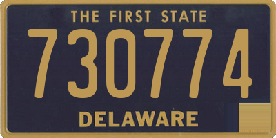 DE license plate 730774