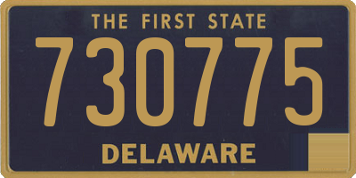 DE license plate 730775