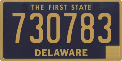 DE license plate 730783