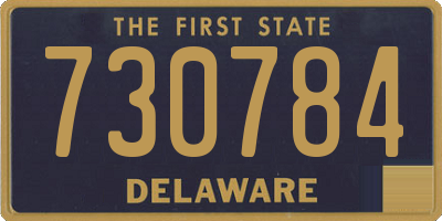 DE license plate 730784
