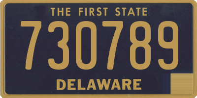 DE license plate 730789
