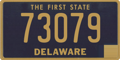 DE license plate 73079
