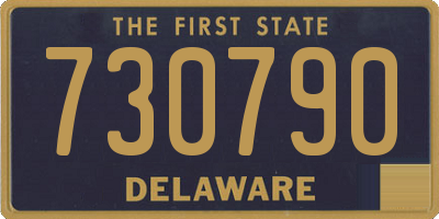 DE license plate 730790