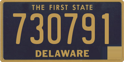DE license plate 730791
