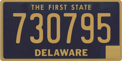DE license plate 730795