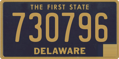 DE license plate 730796