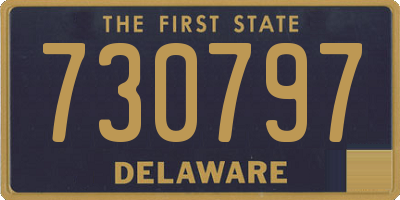 DE license plate 730797