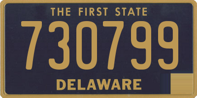 DE license plate 730799