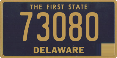 DE license plate 73080