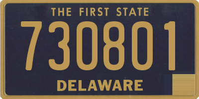 DE license plate 730801