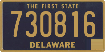 DE license plate 730816