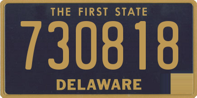 DE license plate 730818