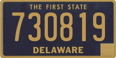 DE license plate 730819