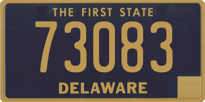 DE license plate 73083
