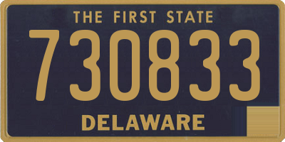 DE license plate 730833