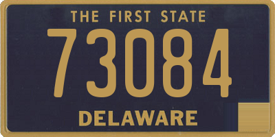 DE license plate 73084