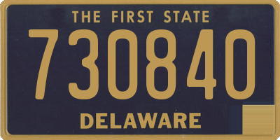 DE license plate 730840