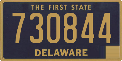 DE license plate 730844