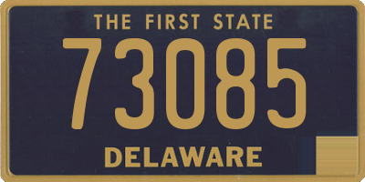 DE license plate 73085