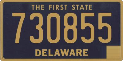 DE license plate 730855