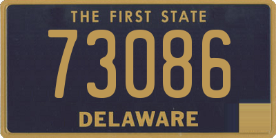 DE license plate 73086