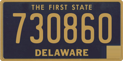 DE license plate 730860