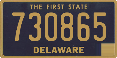 DE license plate 730865