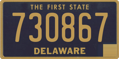 DE license plate 730867